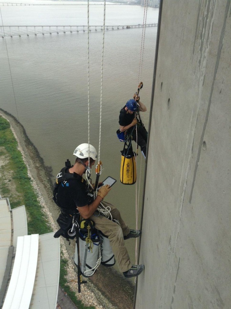 水壩檢測 繩索技術
